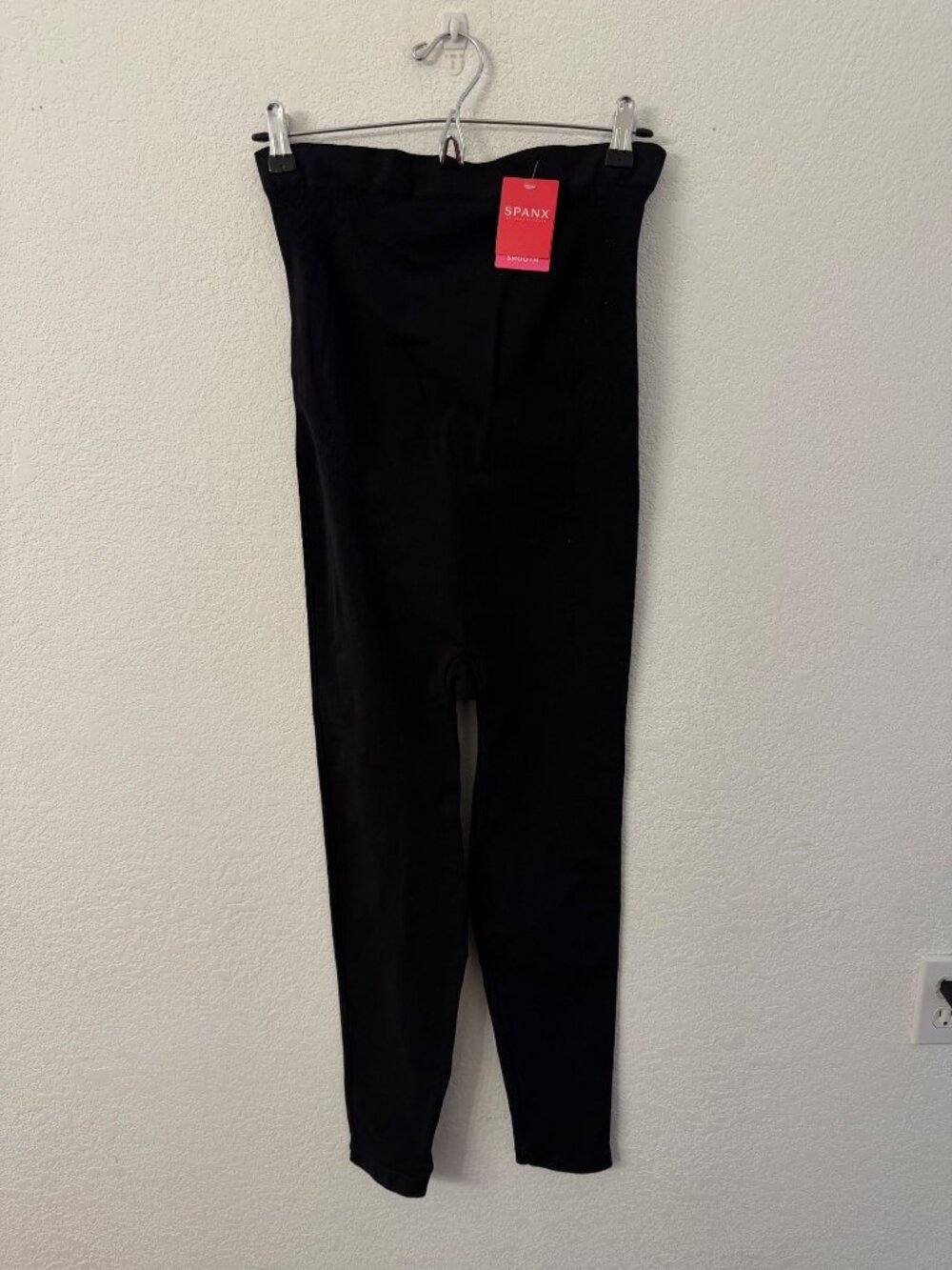 Spanx Mama Look At Me Now Black Maternity Leggings size 1X Seamless Over-Bump Wa